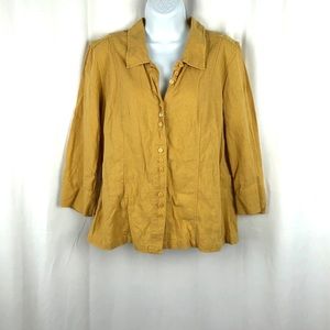 Christopher & Banks Linen blend jacket M